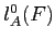 $l^0_A(F)$