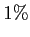 $1\%$