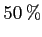 $ 50 \,
\% $