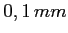 $0,1 \,mm$