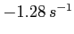 $-1.28\,s^{-1}$