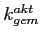 $k_{gem}^{akt}$
