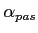$\alpha _{pas}$