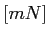 $[mN]$
