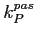 $k_P^{pas}$