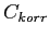 $ C_{korr}$